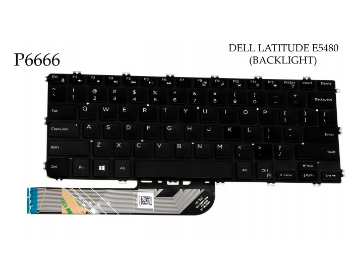 LAPTOP KEYBOARD FOR DELL LATITUDE E5480 (WITH BACKLIT)